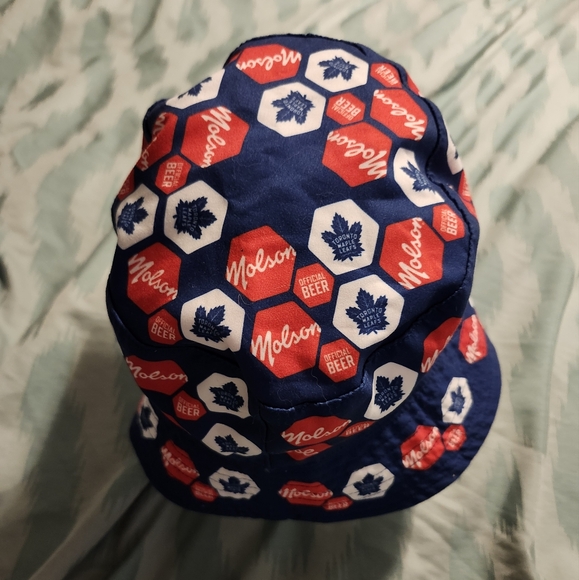 Molson Canadian Toronto Maple Leafs Bucket Hat Black One Size Cap‎ - Picture 2 of 4